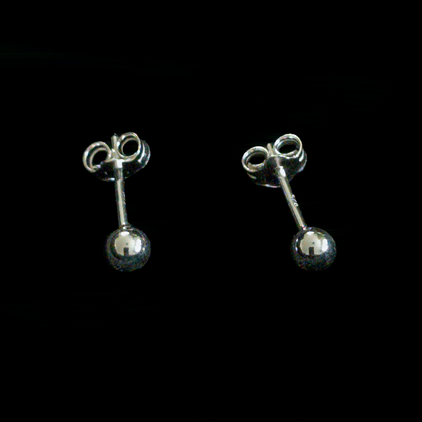 Sterling Silver Ball Studs