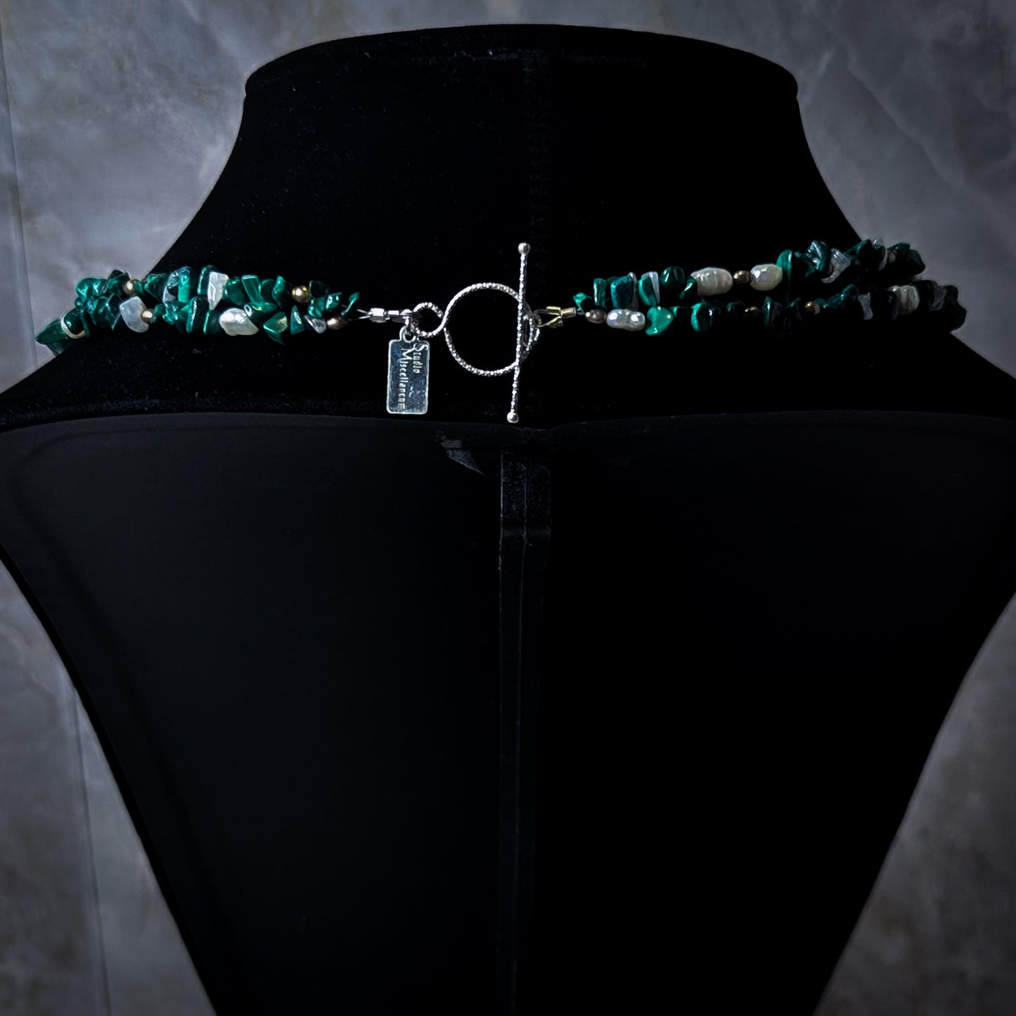 Malachite Double Strand Necklace